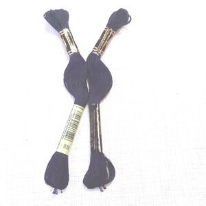 DMC Embroidery Floss Color 939 Dark Navy Blue 2 Skeins 8m 8.7yds Cotton